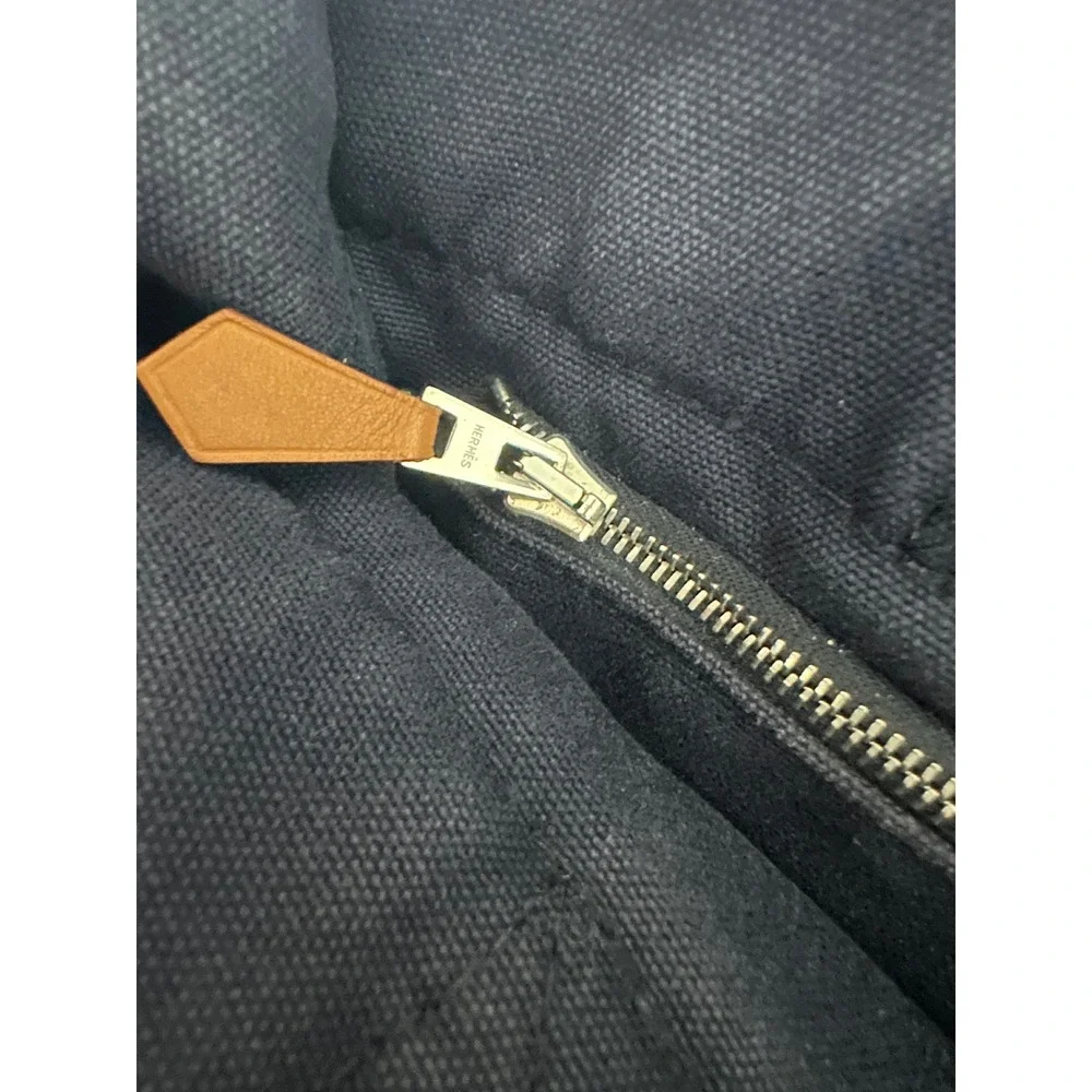Hermès Deauville PM Canvas Navy Tote Bag Handbag